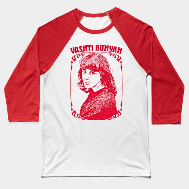 Vashti Bunyan // Retro Style Fan Art Design Baseball T-Shirt by DankFutura